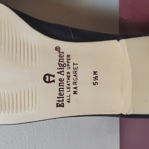 Etienne Aigner Margaret Low-Heel Loafers - Navy Size 5.5 - Picture 5 of 7